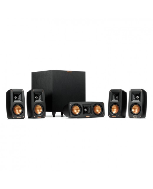 Klipsch Reference Series 5.1 Theater Package w 8-Inch Wireless Subwoofer BLACK